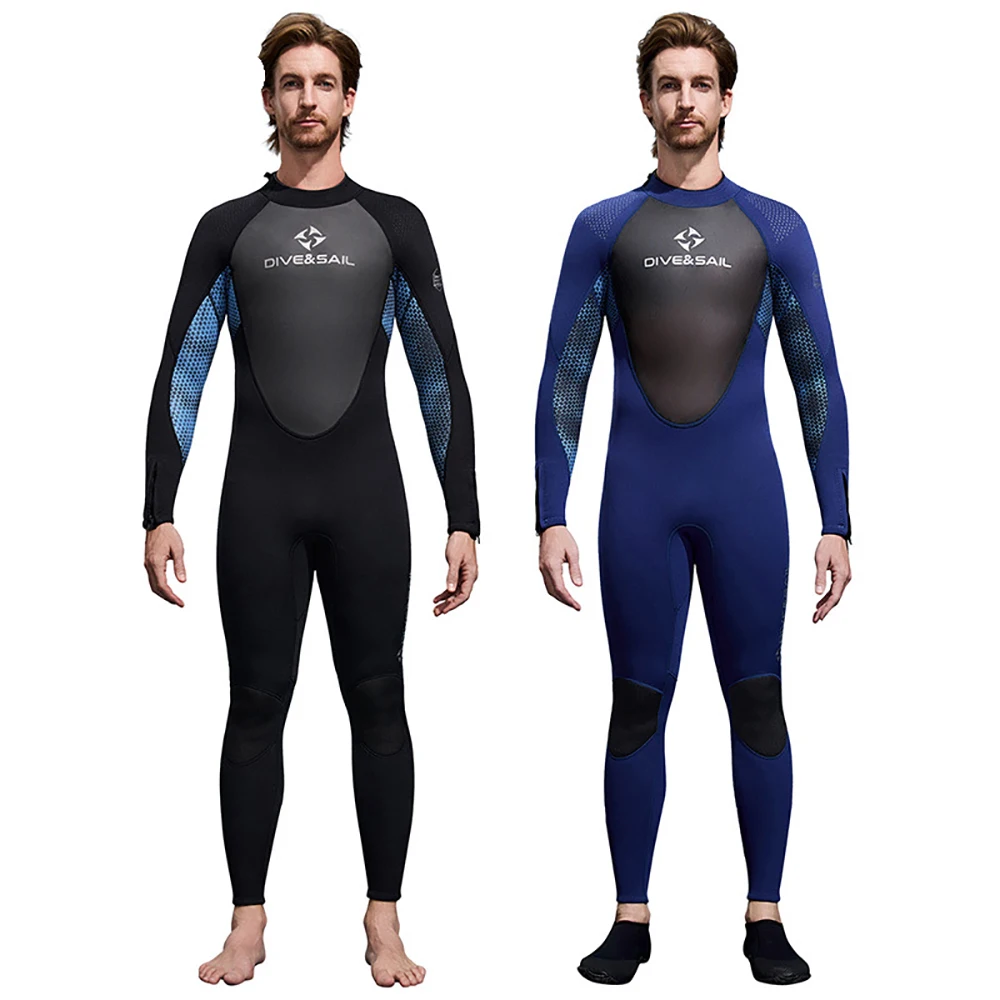 Newest 3mm Neoprene Wetsuit Men's and Women's Long Sleeved Full Body Diving Suit Thickened Warm and Cold Resistant Surfing Suits