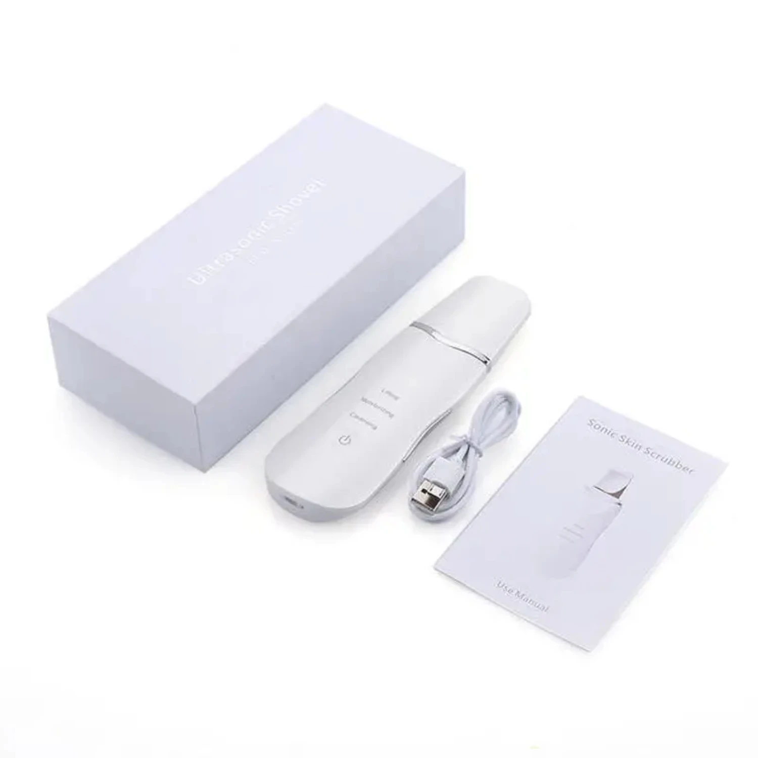 Ultra tragbarer Ultraschall-Gesichtswäscher mit Tiefenreinigung für die persönliche Schönheitspflege – wiederaufladbarer USB-Hautwäscher mit Dermabrasio