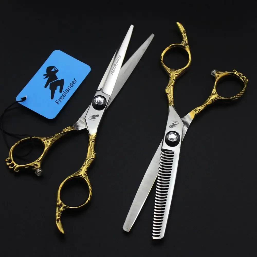 

Japan 6 Inch Professional Hair Scissor Salon Barber Cutting Shear Hairdressing Scissors Set Makas