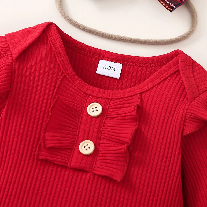 Completo natalizio per bambini con abito in velluto rosso, collant bianchi e fascia con fiocco scintillante per look natalizio da bambina