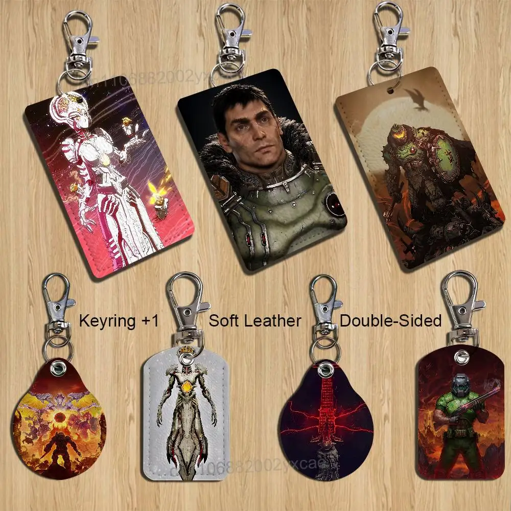 

Khan Maykr D-DOOM Card Holder With Keychain Executive Protection For Bank Credit Subway Bus Case