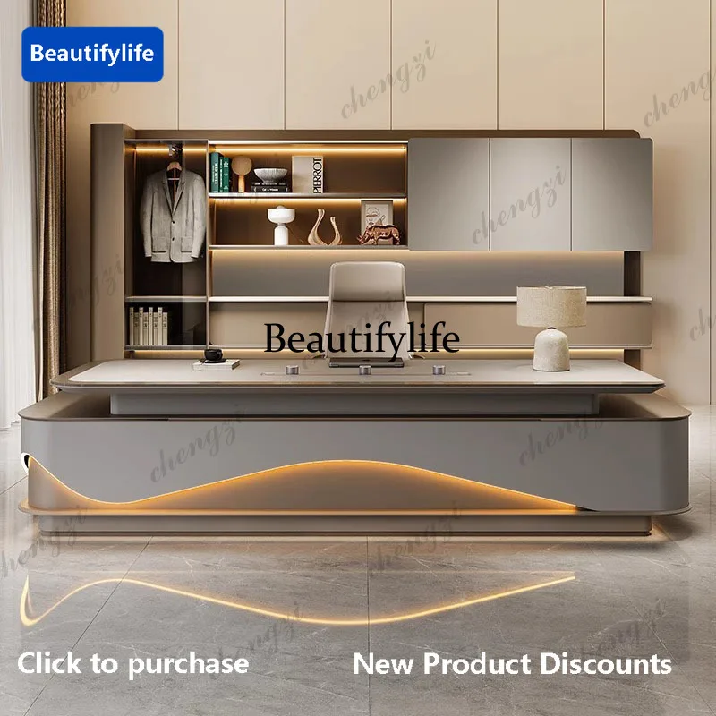 

MM85 L Shaped Modern Office Desk Executive Work Luxury Conference Computer Desk Manager Reading Escritorio Oficina Modern