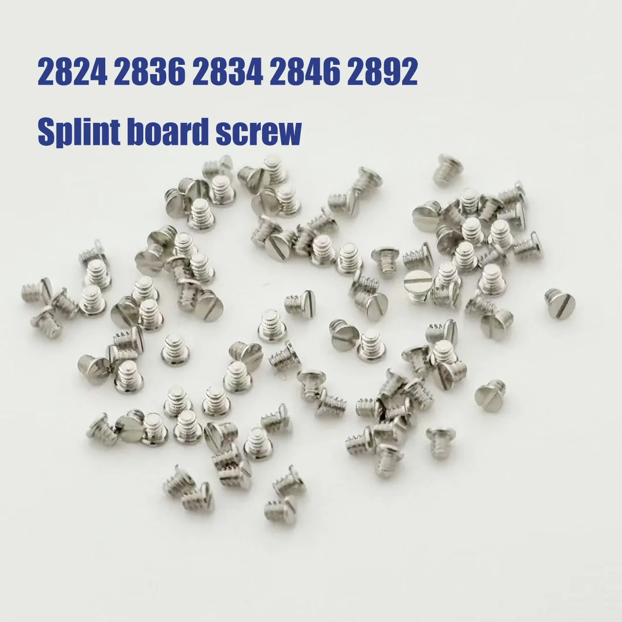 10/30/50 pcs Watch movement accessories 2824 2836 2834 2846 movement clamp screws 2892 universal  Splint board screw