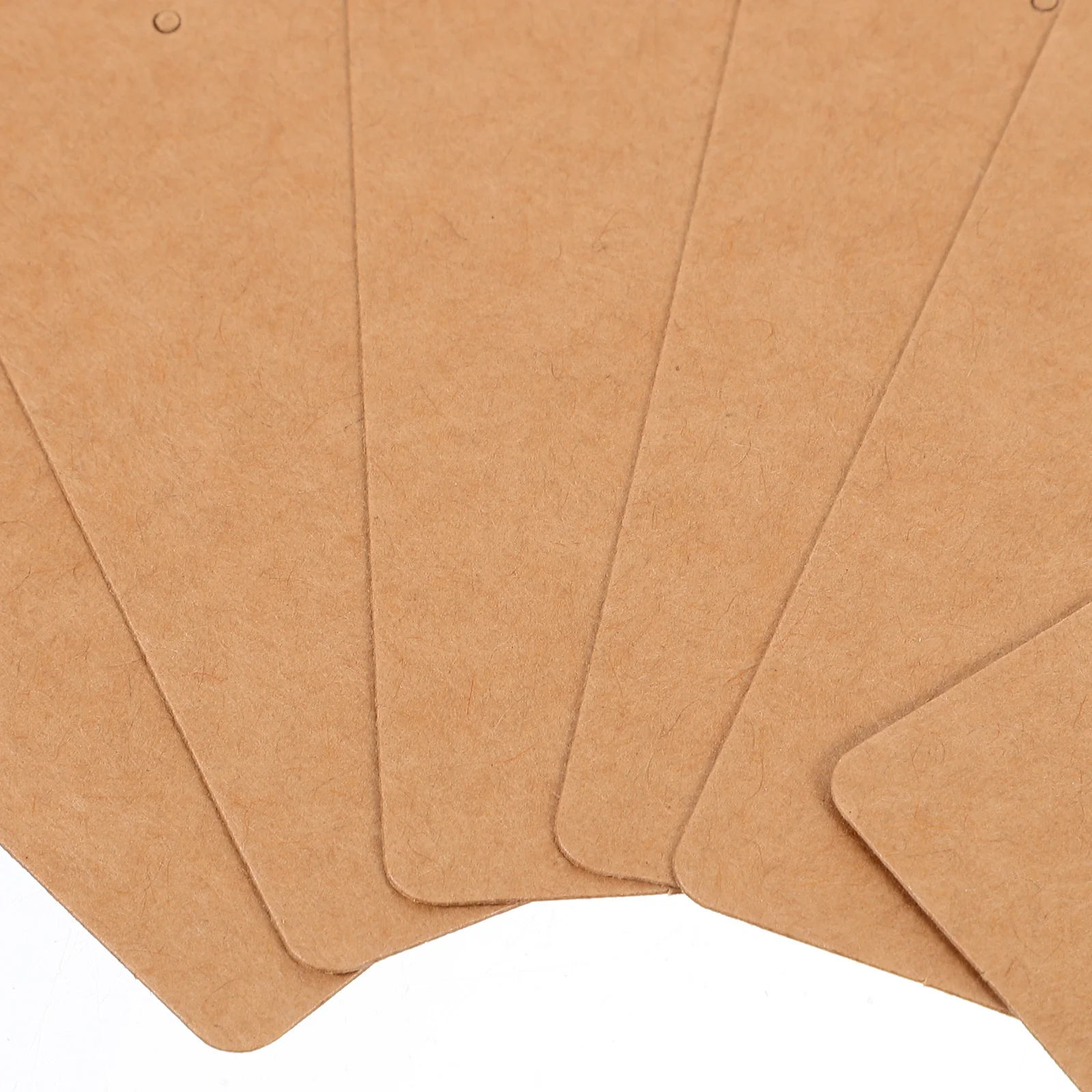 50 قطعة من بطاقات القرط الورقية من ورق الكرافت لعرض المجوهرات وبطاقات تخزين التعبئة والتغليف للأقراط والقلائد والعروض التجارية الحرفية #5