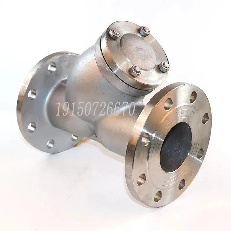 304 Stainless Steel Y-shaped Flange Filter GL41-16P Dirt Removal Valve 316 Filter Valve Filter Screen DN80