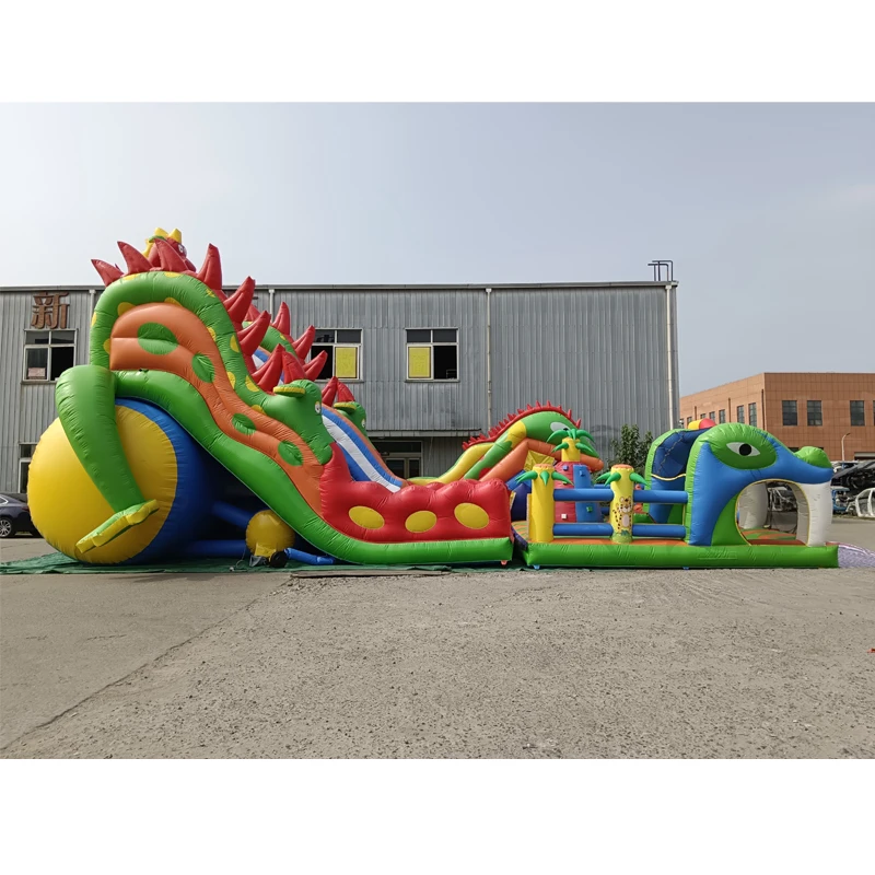 Giant Inflatable Slide Combos Inflatable Bouncer House Jumping Castle Huge Size For Amusement Park