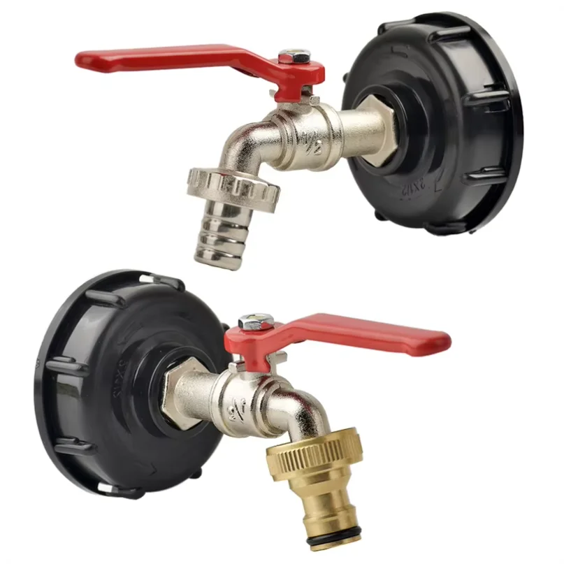Tank Tap Adapter S60*6 Coarse Thread to Brass/Alloy 16mm Quick Connect Replacement Valve Garden Home Valve Fitting Faucet