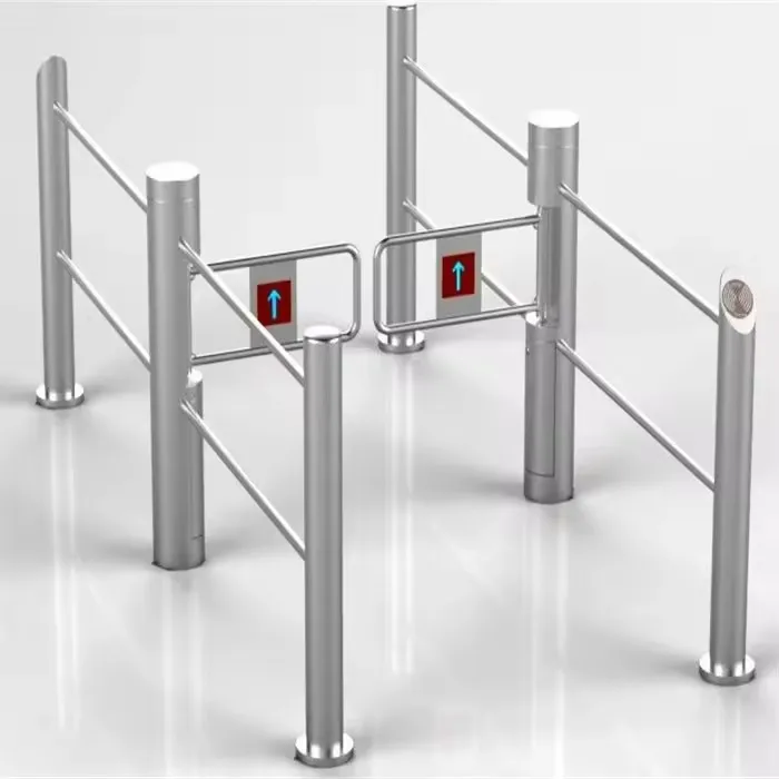 Access Control Swing Barrier Gate Turnstile Entry System Smart Security Gate For Hands Clean Station