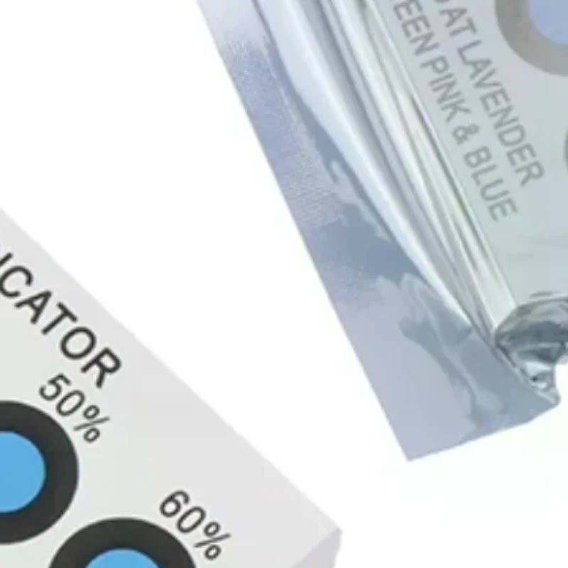 بطاقة مؤشر الرطوبة لاختبار الرطوبة في الحاويات المغلقة10%-60% بطاقة أوراق الاختبار بطاقة الرطوبة الزرقاء ست نقاط