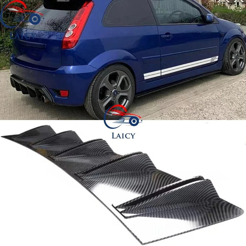 

LAICY для Fiesta SE ST 2011-2019 автомобильный задний диффузор с плавниками акулы, сплиттер для бампера, спойлер для подбородка, черный шунт, задний бампер, губа, черный