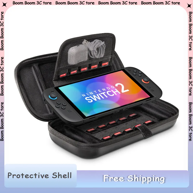 

JSAUX Switch2 Protective Shell Transparent Integrated Hard Shell Game Console NS2 Silicone Storage Box 2nd Games Accessories