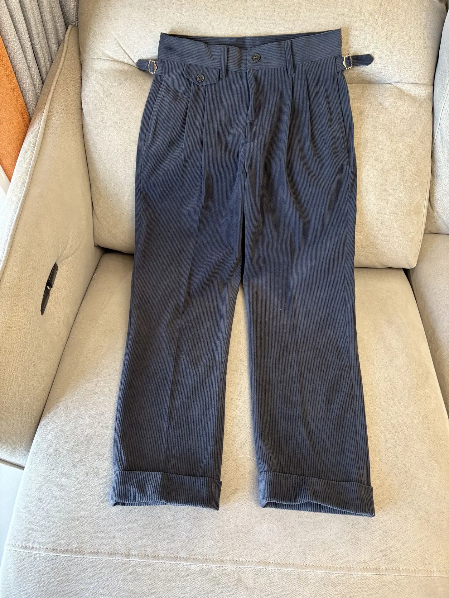 

Italian LP old money wind 25aw corduroy slim straight pants