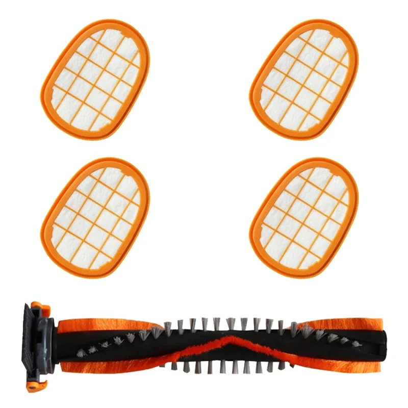 KEOL-para FC6822 FC6823 FC6827 FC6908 FC6906 FC6904 FC6720 piezas de recambio de aspiradora-filtro HEPA 5 uds cepillo de rodillo