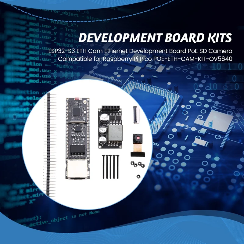 ESP32-S3 ETH Cam Ethernet Development Board Poe SD Camera Compatible For Raspberry Pi Pico POE-ETH-CAM-KIT-OV5640