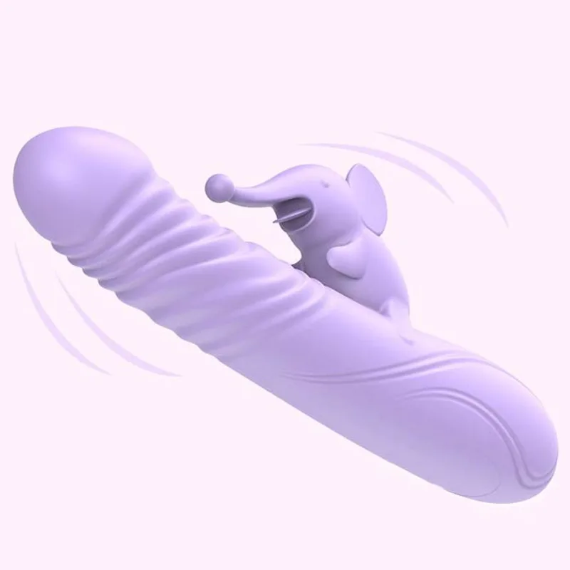 Realistic Elephant Dildo with Suction Cup - Flexible G-Spot & Clitoral Stimulator for Women, Female Masturbator