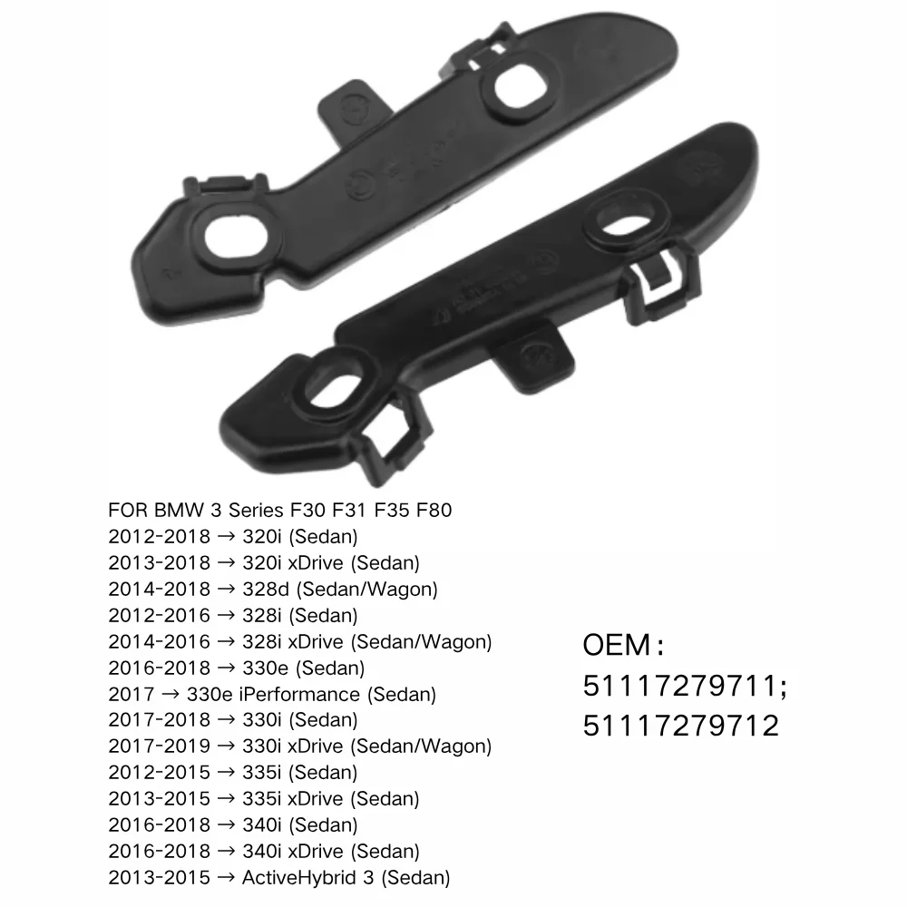 

Front Bumper Retainer Bracket Spacer Support FOR BMW 3 Series F30 F31 F35 F80 320i 328d 328i 330e XDrive Sedan Wagon 51117279711