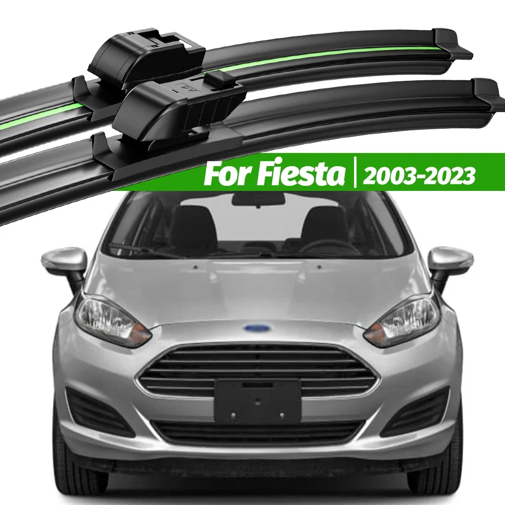 

For Ford Fiesta MK5 MK6 MK7 2003-2023 2pcs Front Windshield Wiper Blades 2004 2012 2015 2018 2020 Windscreen Window Accessories