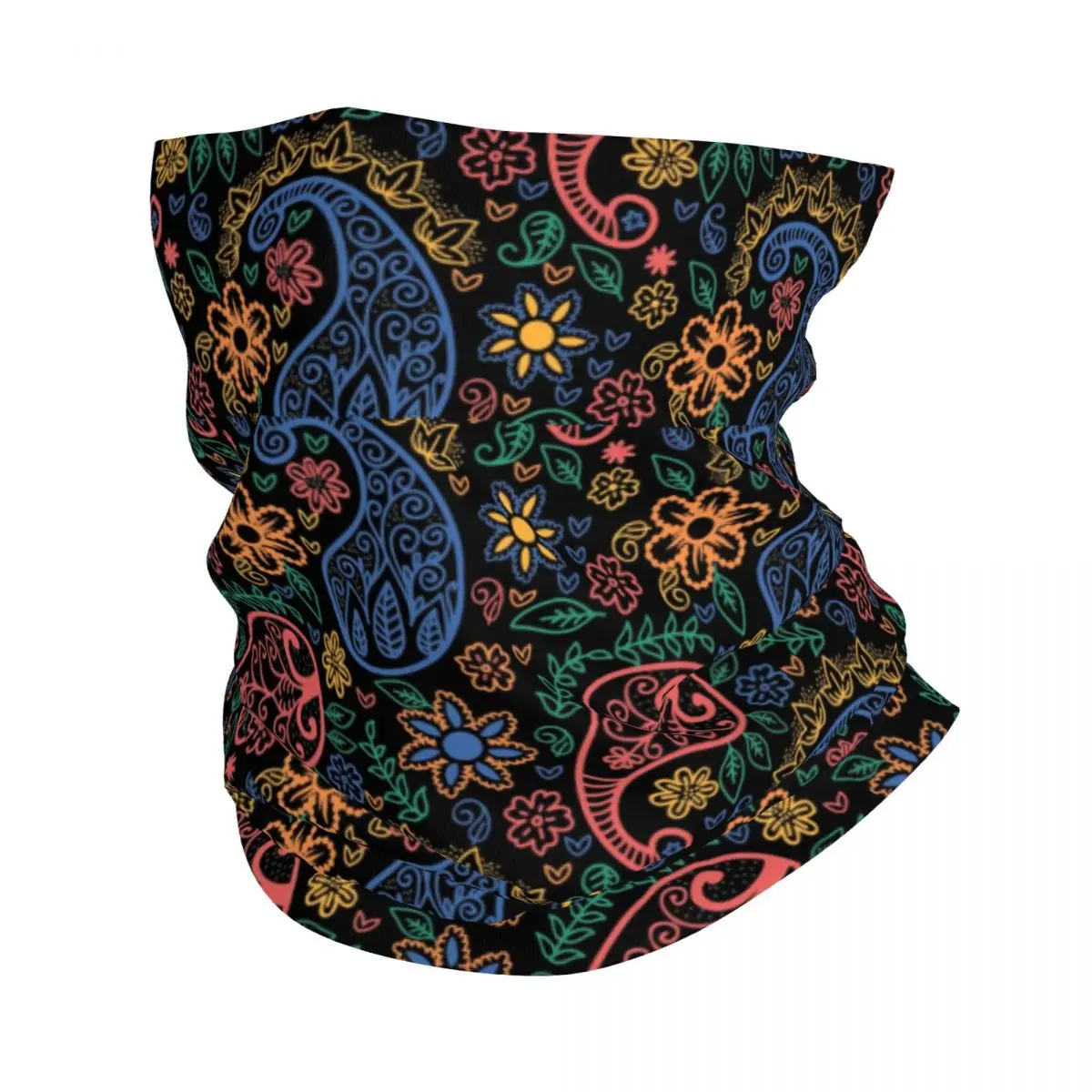 Aangepaste gekleurde bandana paisley print winter hoofdband nekwarmer dames heren wandelen jacht tube sjaal gezicht bandana gaiter
