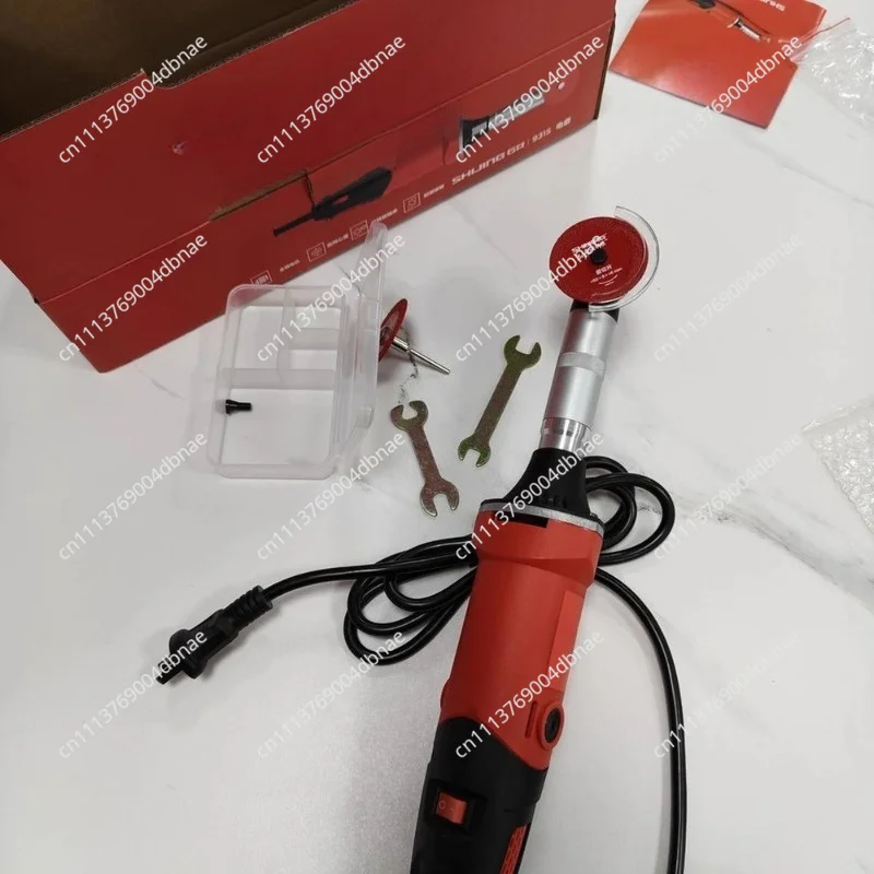 AC 220V 190W Mini Electric Grinder Long Neck Rotary Tool for Grinding Cutting Polishing in Tight Spaces 15000-34000RPM