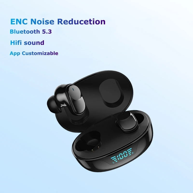 Cuffie Bluetooth 5.4 Con Display Touchscreen A Colori, ANC/ENC, Audio Hi-Fi, 48 Ore Di Autonomia, Equalizzatore 5 Modalità, IP7 Impermeabile – Colore Blu
