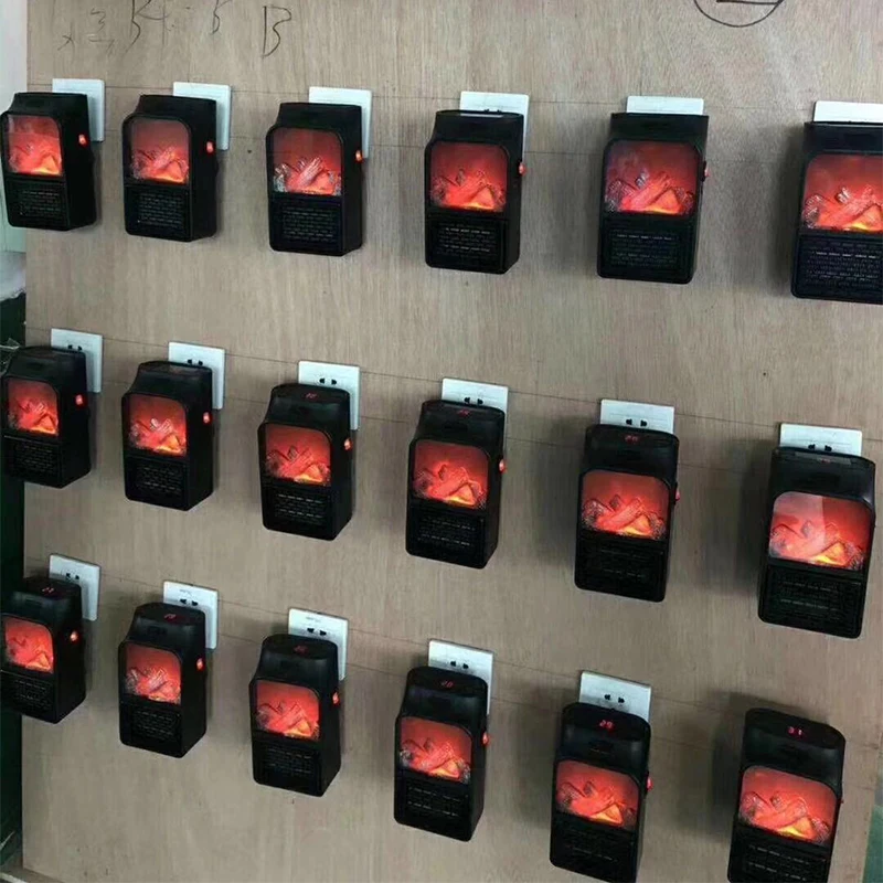 لهب مدفأة الموقد غرفة المحمولة سخان كهربائي المكونات في جدار موقد صغير المنزلية المبرد آلة تدفئة عن بعد لفصل الشتاء