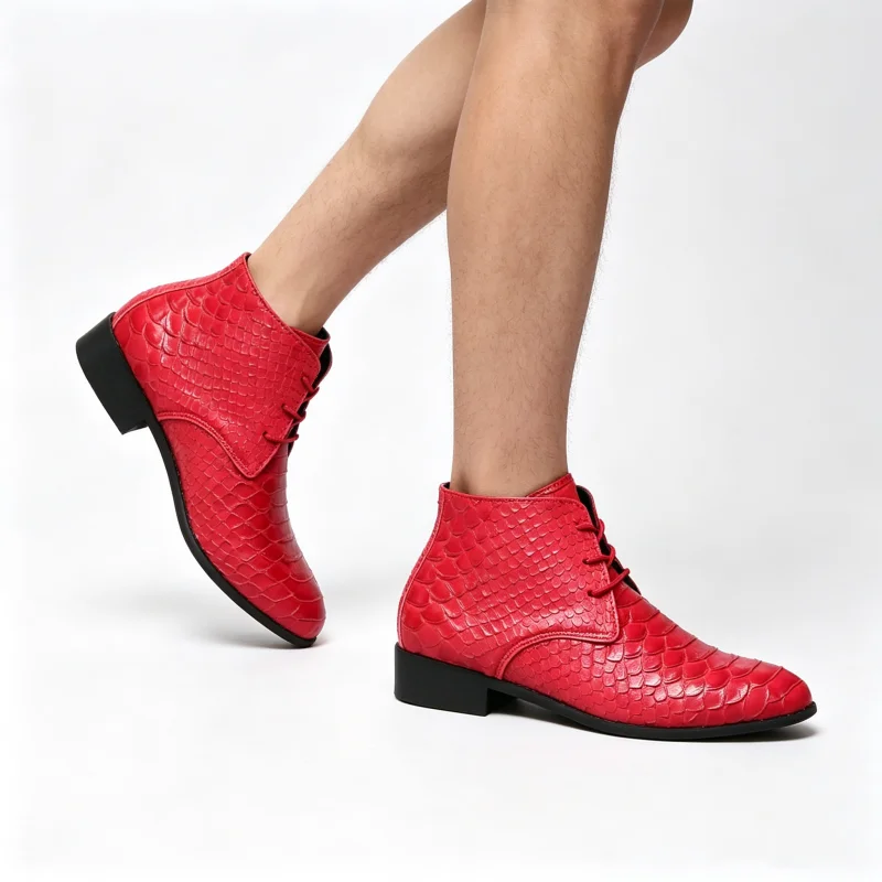 Large Size 40-50 Men Casual Business Ankle Boots Multi Colored American Casual Comfortable Fit Fashionable Formal Boots Men