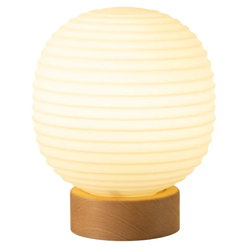 

Скандинавский стиль ins, декоративный ночник в стиле ретро, массив дерева для проживания в японском стиле, прикроватная лампа для спальни