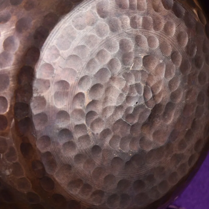 Original Kupfer tibetische Schüssel Nepal handgemachte 15CM Meditation Sound Heilung schwarze Klangschalen Musikinstrumente Percussion