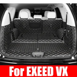 For EXEED VX 2021 2022 2023 2024 Car Boot Mat Rear Trunk Liner Cargo Leather Floor Carpet Tray Protector Accessories Mats