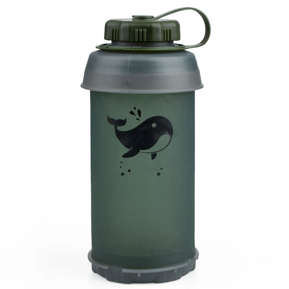 750ml Collapsible TPU Water Bottle Durable Lightweight Water Kettle for Camping Backpacking Hiking Climbing view 2