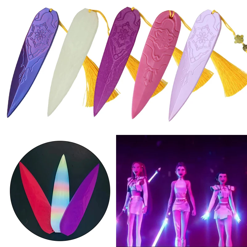 Zoey Kpop cazadores de demonios, luces de Cosplay, armas de dardo, accesorios de juego de rol para niños, grupo Idol, accesorios de disfraz de Carnaval de Halloween