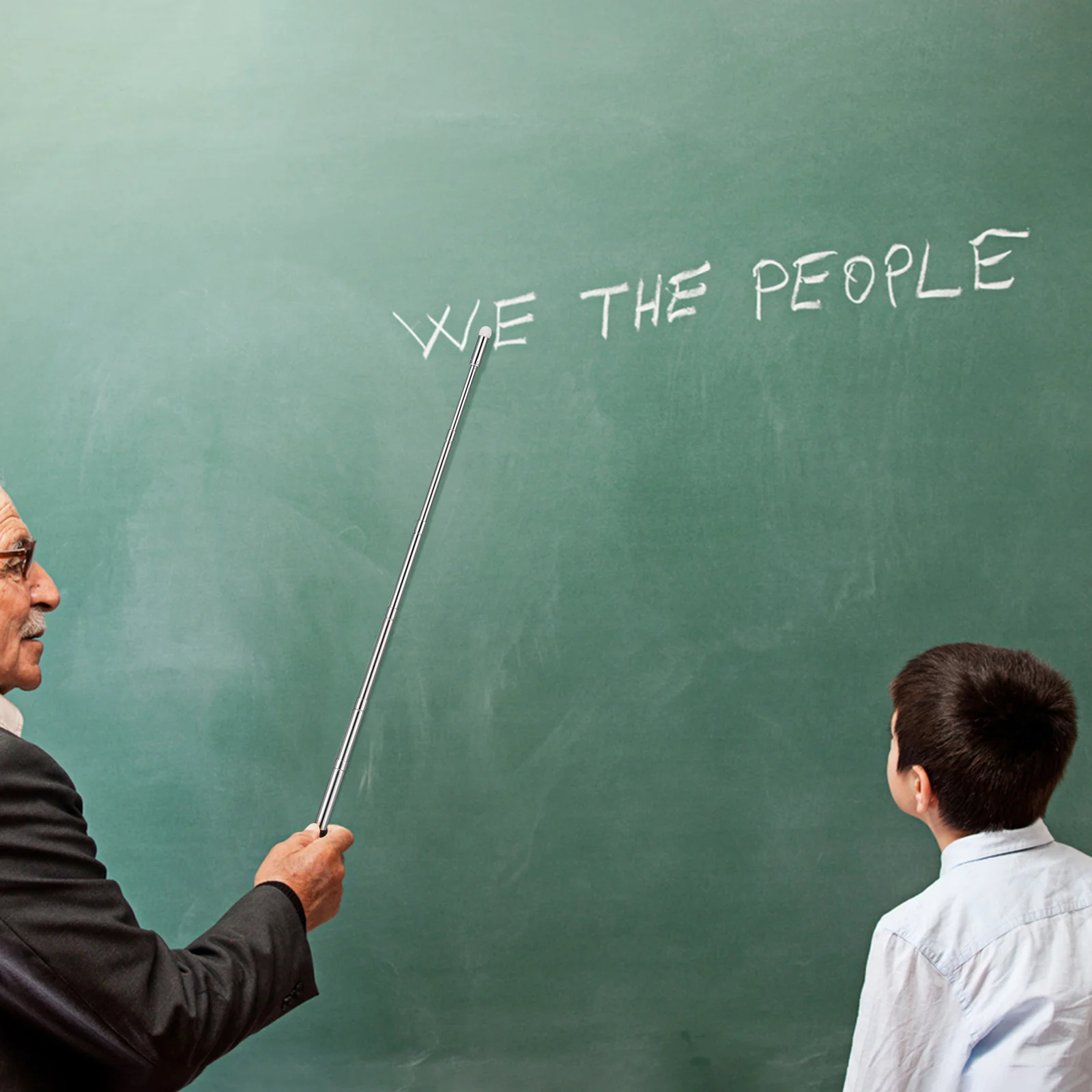 مؤشر تعليمي قابل للتمديد 39 بوصة مؤشر يد قوي مريح يعزز المعرفة في العروض التقديمية المحمولة