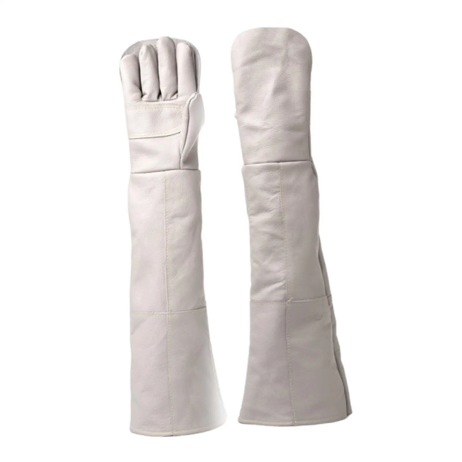 

Heavy Duty Animal Handling Gloves Anti Scratch and Bite Proof PU Leather Gloves for Bird and Pet Safety