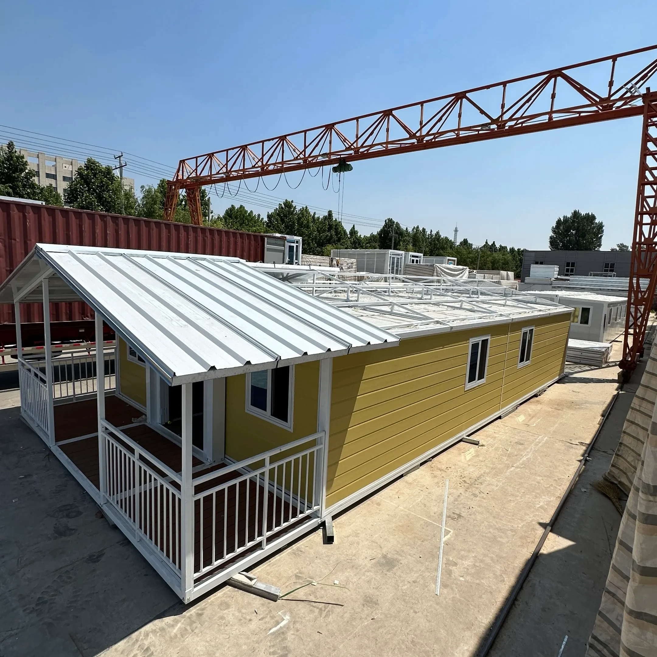 Wholesale Small Expandable Container House With 700mm Folded Width Tiny Expandable Prefab House For Backyard & Rental
