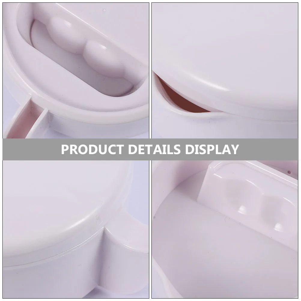 

2Pcs Multifunctional Ink Dish Durable White Fountain Calligraphy Tray Portable Drawing Tool Practical Inkwell Plate