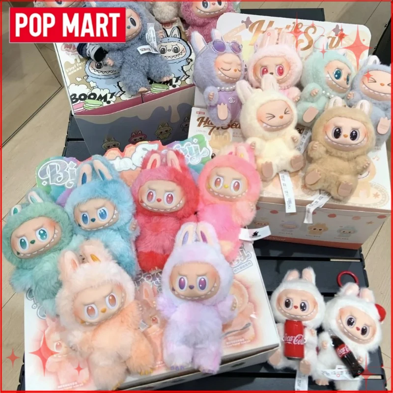 

Подлинная POP MART Labubu V1 V2 V3 Macarons Have A Seat Big Into Energy Coca Cola Series Виниловая плюшевая подвеска Слепая коробка Плюшевые игрушки