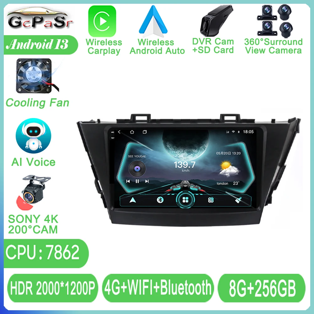 

Android 13 Car Radio For Toyota Prius V Plus Alpha 2012 - 2015 - 2017 Auto Dash Cam Multimedia Player Navigation 2din DVD GPS