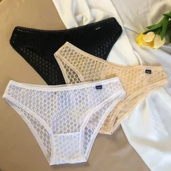 Transparent Women's Lace Panties Breathable Soft Panties Sexy Lady Perspective Panty MeshUnderpants Intimates Lingerie Briefs