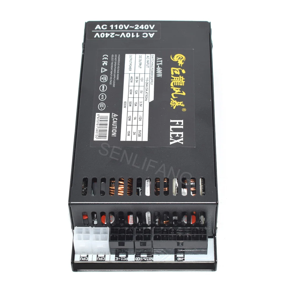 Full Modular 1U Mini Flex ATX PSU PC Power Supply 400W 600W For K39 A4 S3 G5 ITX Mini Case Game Desktop 110-264V ENP-7660B