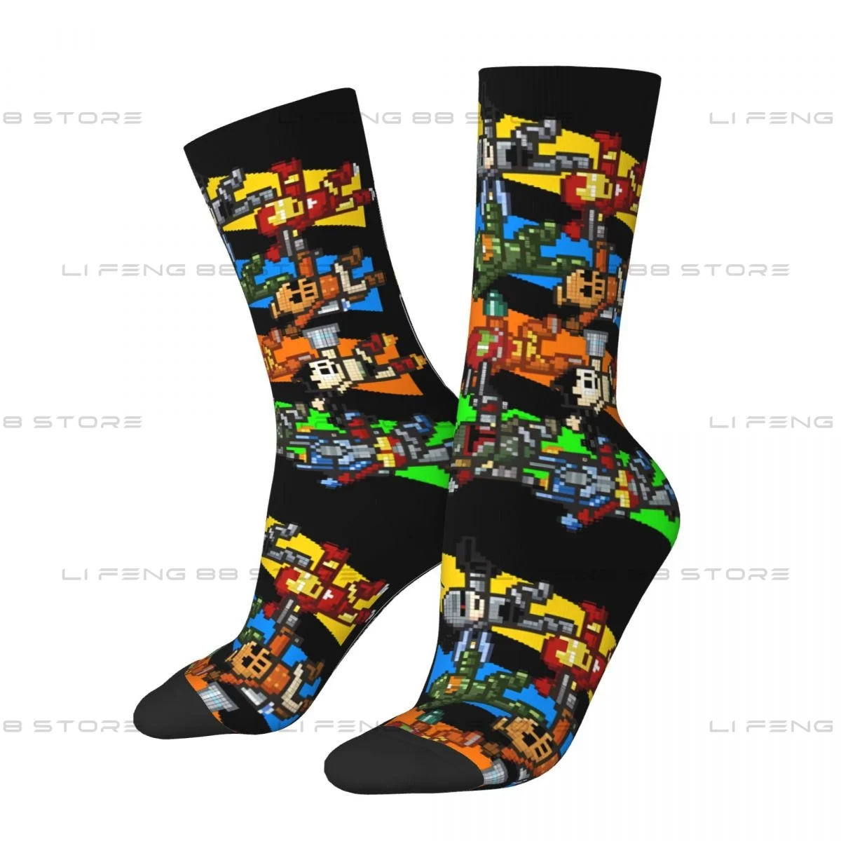 SELECT YOUR TECH-Chaussettes d'hiver unisexes, Metroid, Samus, Aran Game, Hip Hop Happy Socks, Street Style, Elin Sock