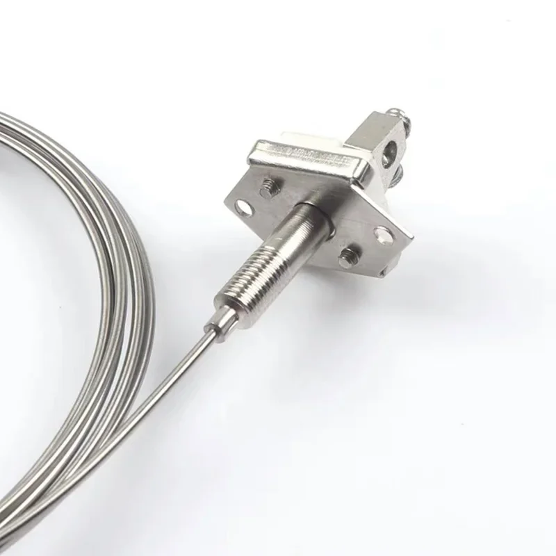WRNK-101 Simple k type thermocouple  armored temperature sensor probe 1mm//2mm/3mm-8mm Dia 100/200/300mm thermocouple 0-1000℃