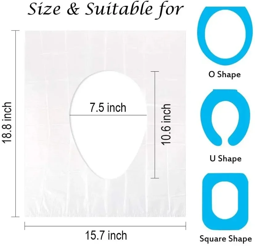 Disposable Toilet Seat Cover Portable Toilet Paper Pads Safety Cleaning Waterproof Mat Travel Camping Bathroom Accessiories