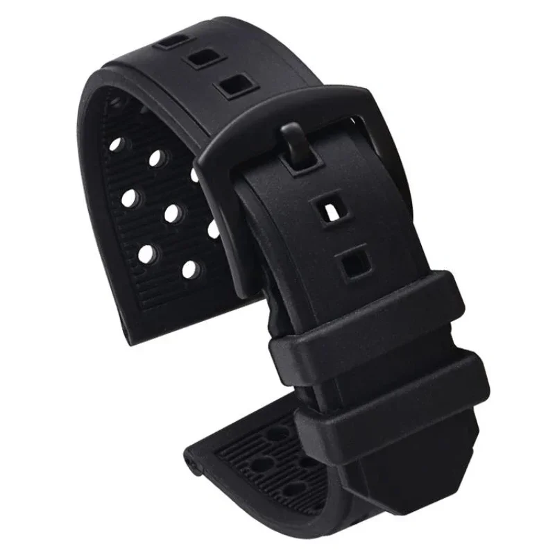 Fluorine Rubber Watchband 22mm for TAG Heuer F1 Series Samsung S3 Glory Magic Huawei GT Universal Quality Watch Strap