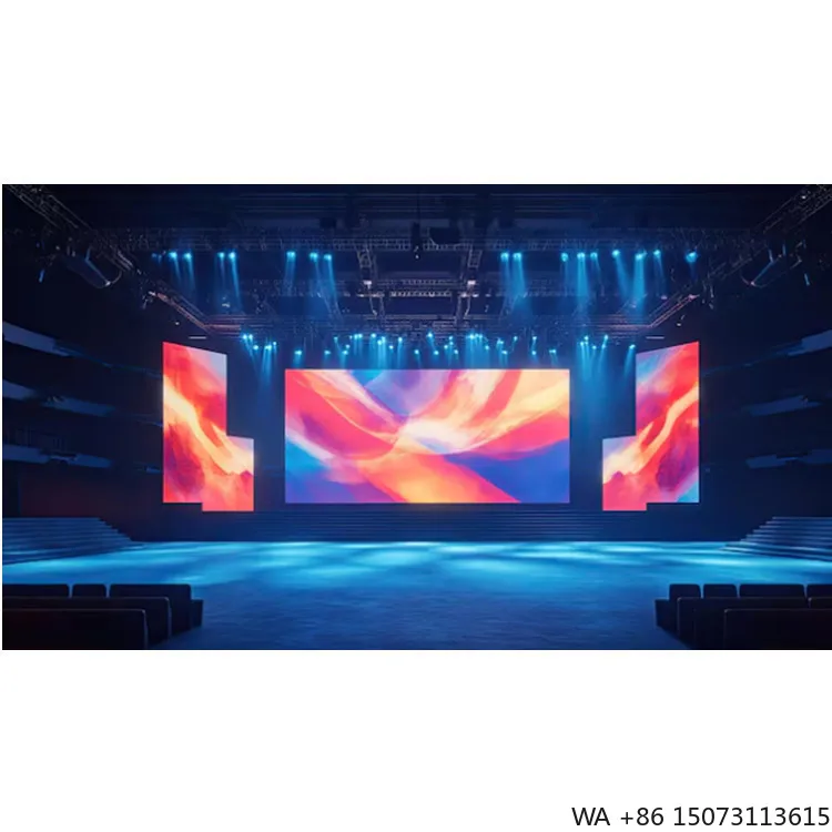 실내 P3.91 LED 렌탈 캐비닛 - 결혼식 및 콘서트 무대용 500x1000mm 패널