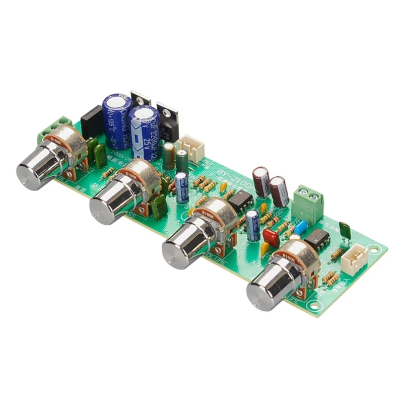 HiFi Power Amplifier Preamplifier Tuner Board BY-2100 DIY Home Theater Amplifier Preamplifier Board Tone Board 2.1CH