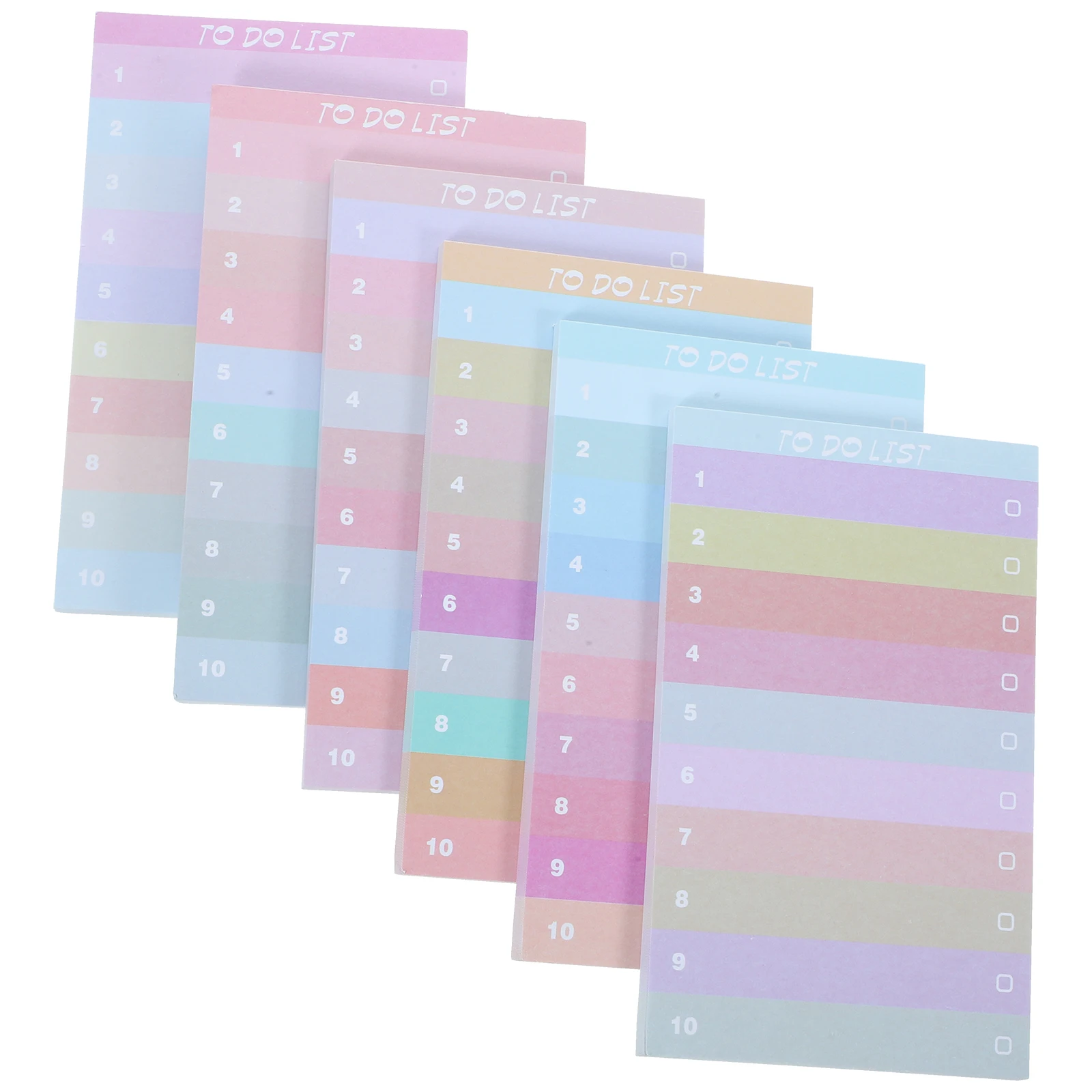 

12pcs Rainbow Weekly Planner To Do List Pad Tear Off Desk Study Calendar Notebooks Shopping Schedule