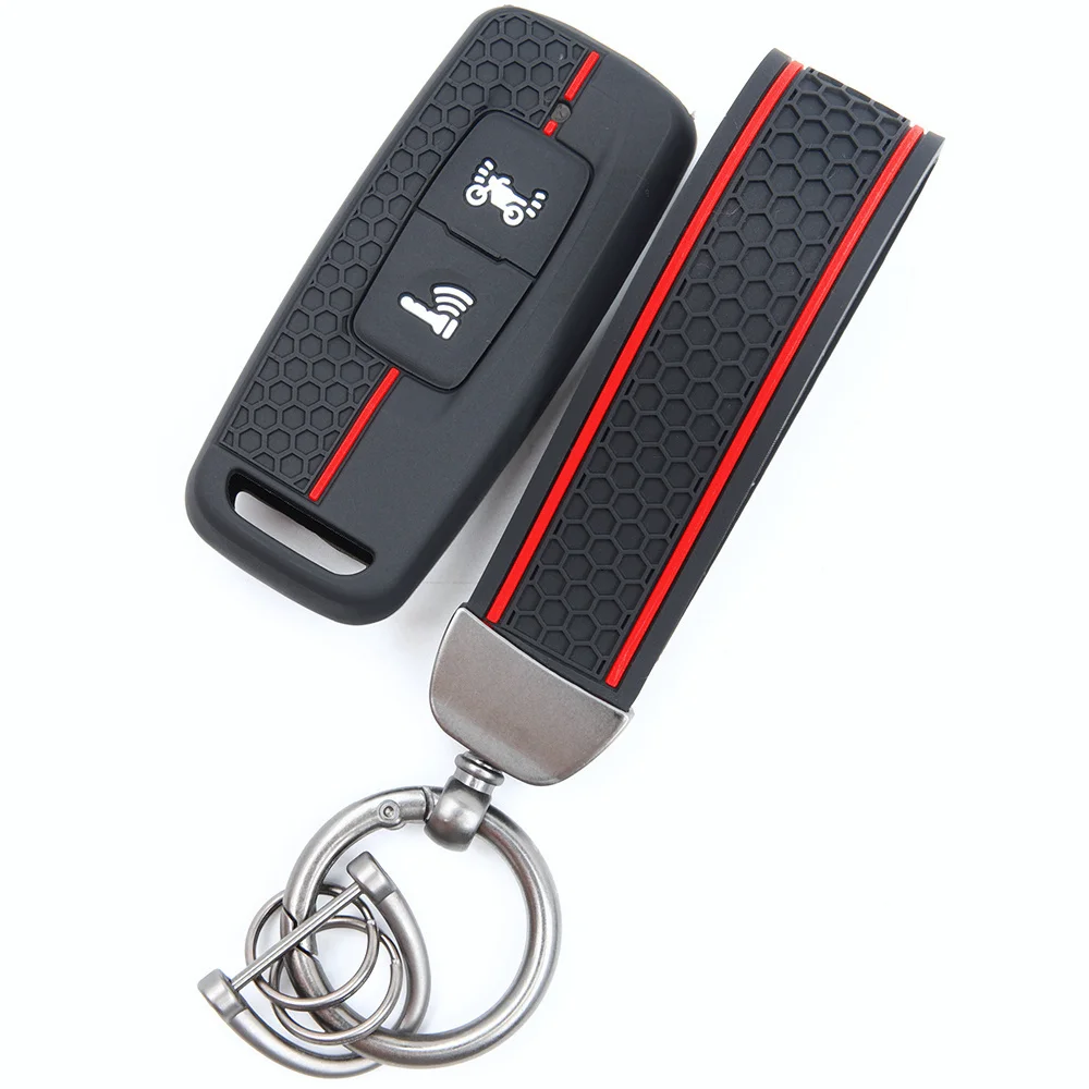For Honda ADV 150 PCX 125 PCX 160 Forza 350 Vision SH350 Full Coverage Silicone Key Shell Clasp Key Holder Stylish Durable