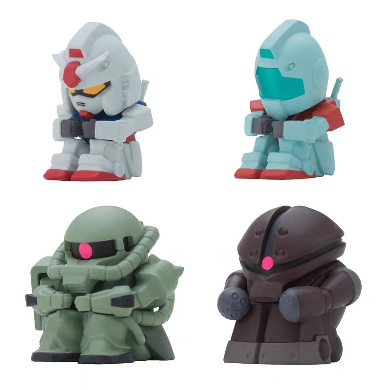 Bandai Original Gashapon GUNDAM Anime Figure Waiting Posture Zaku Acguy 78 GM Action Figure Model Gift Toy Collection for Kids