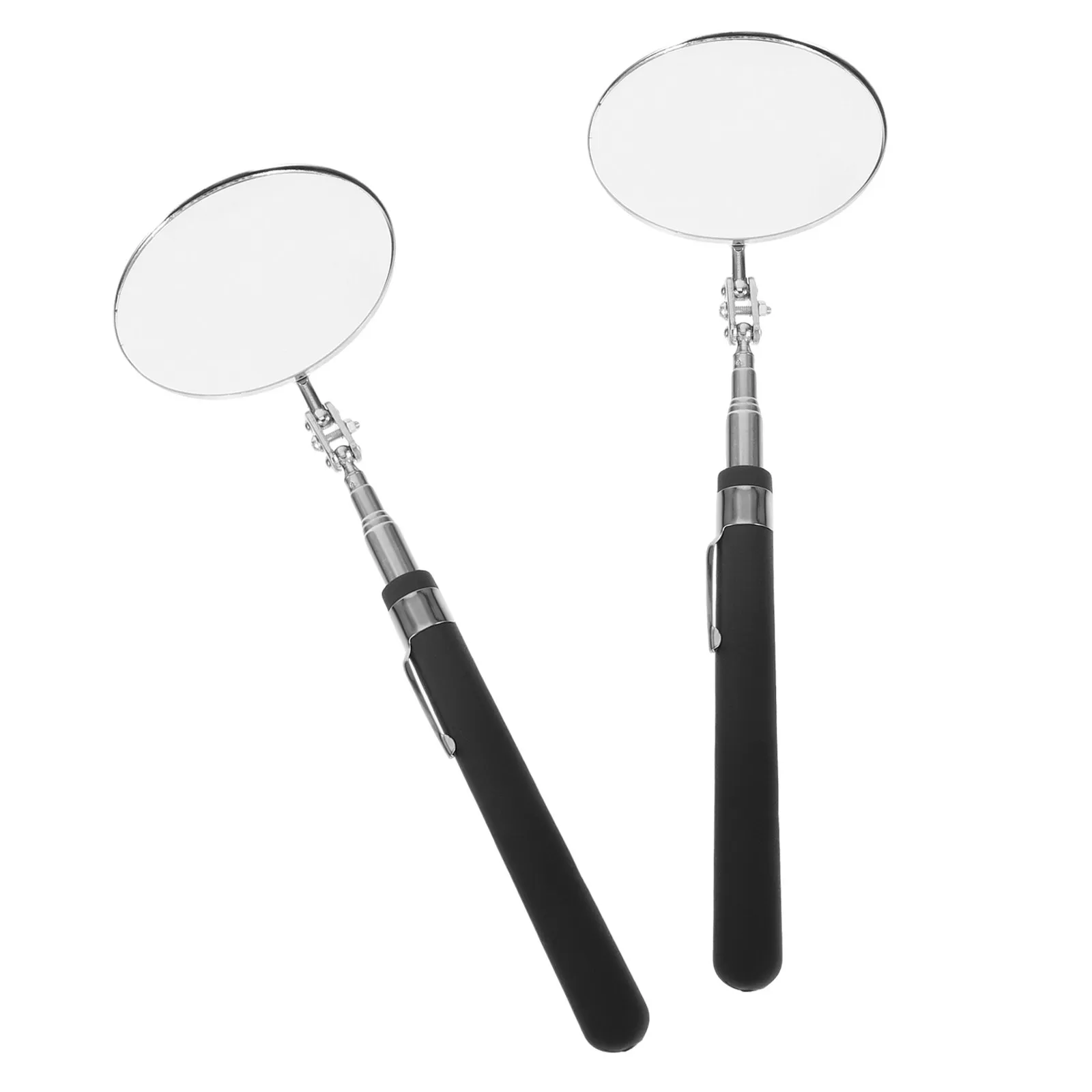 

2Pcs Telescoping Inspection Mirror Adjustable Stainless Steel Handle Retractable Auto Mechanics Mirror Under Vehicle Car Bottom