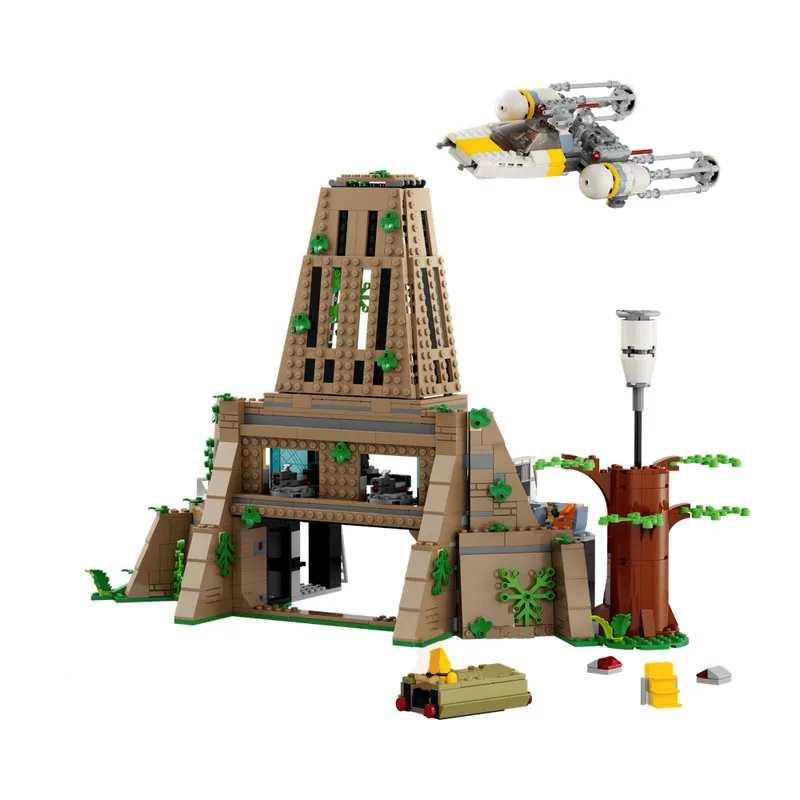 

75365 Yavins 4 Rebel Base, расширенный пол, усиленный интерьер, детальная сборная игрушка Moc Diy, строительный блок, игрушки на день рождения, подарок